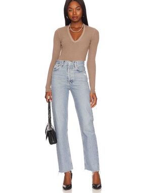 Agolde Mid Rise Straight Leg Light Wash Jeans - Size 26